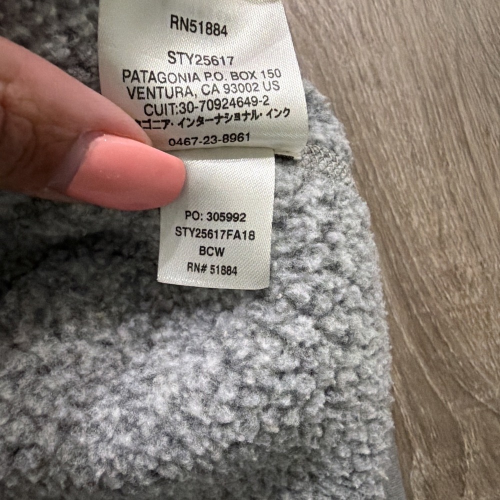 Womens Patagonia Better Sweater Large Gray Heather 1/4 Zip Fleece Pullover - Picture 11 of 12